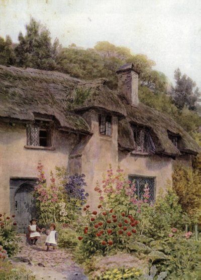 Cottage Garden, Selworthy, Somerset by Alfred Robert Quinton